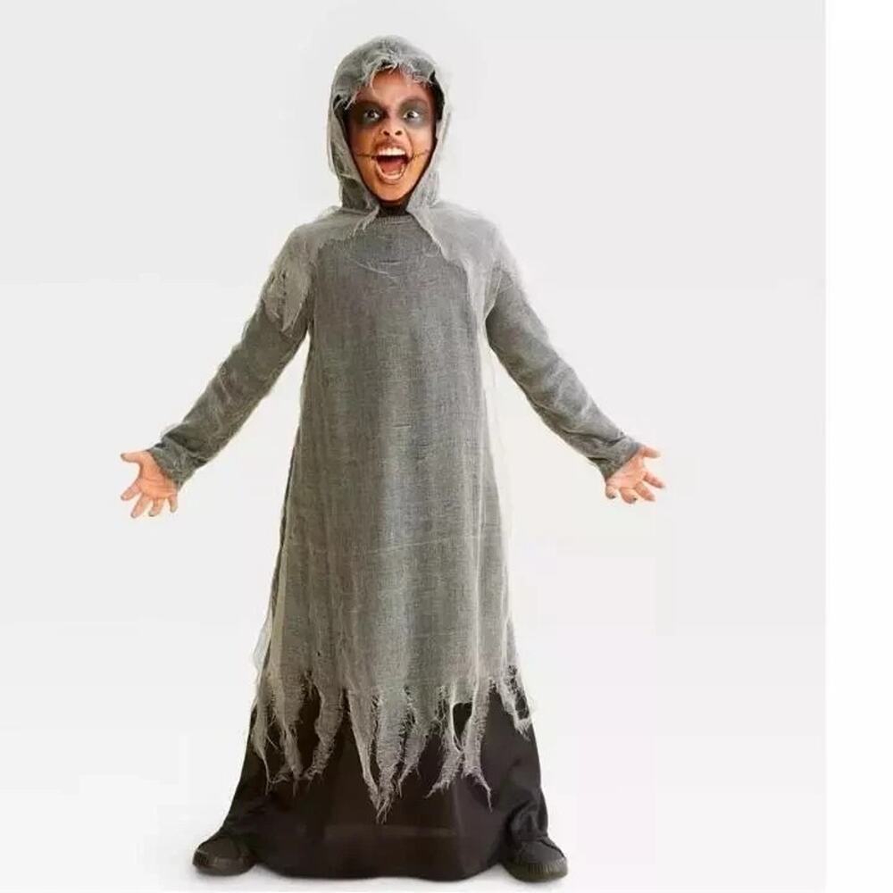 Hyde and Eek Kids Creepy Hooded Robe Costume Size Small‎ New